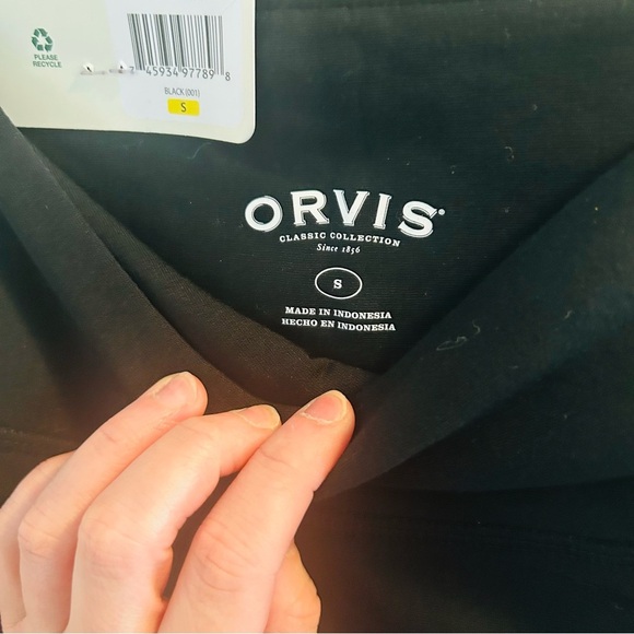 Orvis Midweight High Rise Fleece Lined Legging Womens Size Small Black Leggings - Picture 8 of 11
